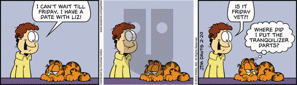 Garfield on Wednesday February 20, 2013 Comic Strip