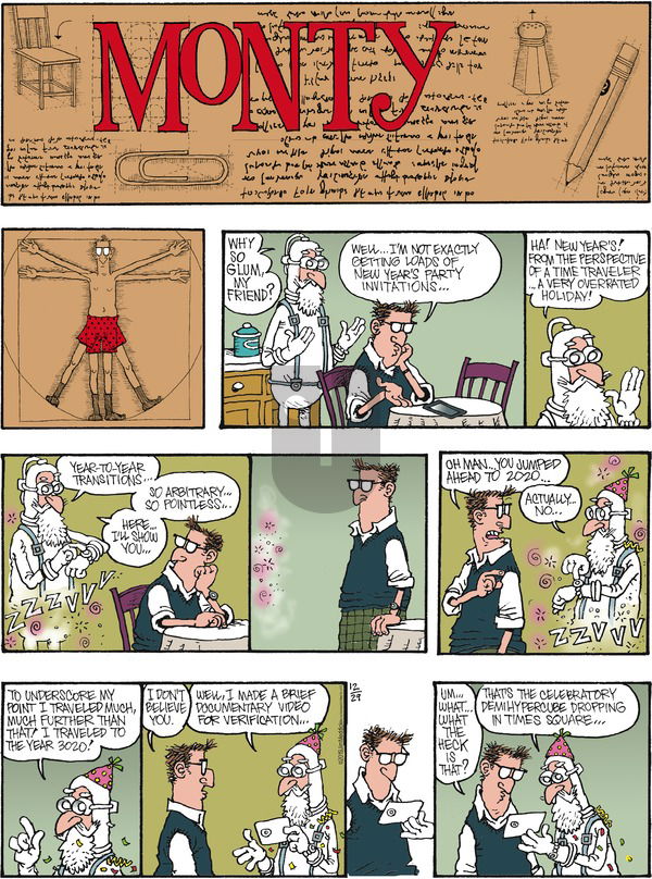 Monty on Sunday December 29, 2019 Comic Strip