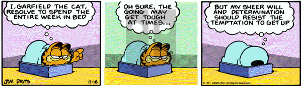 Garfield on Monday November 16, 1981 Comic Strip