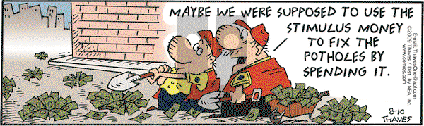 Frank and Ernest on Monday August 10, 2009 Comic Strip