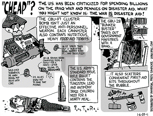 Ted Rall on Monday January 10, 2005 Comic Strip