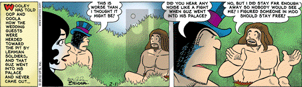 Alley Oop on Monday February 1, 2010 Comic Strip