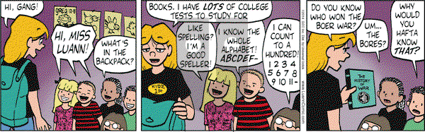 Luann on Monday December 8, 2014 Comic Strip