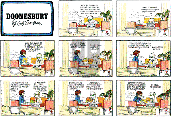 Doonesbury on Sunday May 8, 1977 Comic Strip