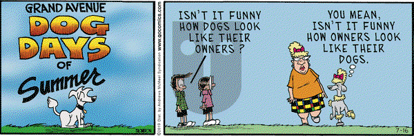 Grand Avenue on Tuesday July 16, 2019 Comic Strip