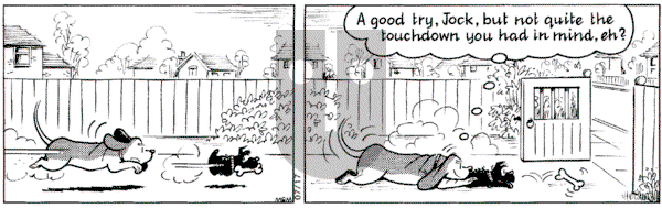 Fred Basset on Saturday July 17, 2004 Comic Strip