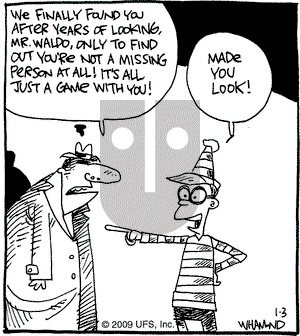 Reality Check on Saturday January 3, 2009 Comic Strip