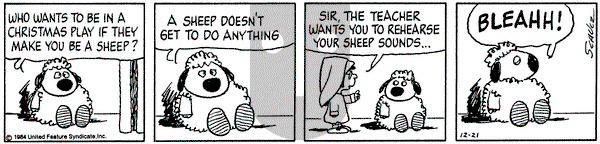Peanuts on Friday December 21, 1984 Comic Strip