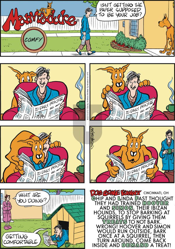 Marmaduke on Sunday August 18, 2019 Comic Strip