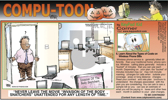 Compu-toon on Sunday October 25, 2009 Comic Strip