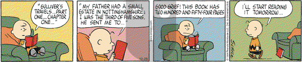 Peanuts - Wednesday December 28, 2011 Comic Strip