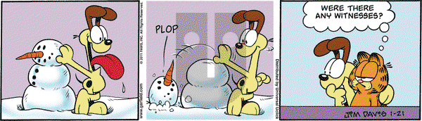 Garfield on Friday January 21, 2011 Comic Strip