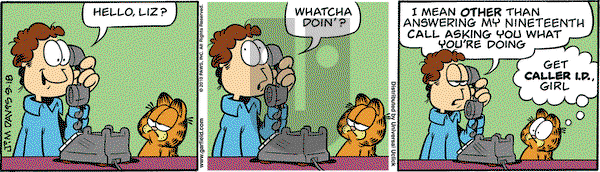 Garfield on Saturday September 18, 2010 Comic Strip