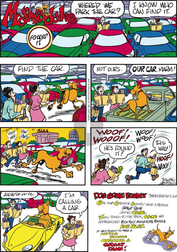 Marmaduke on Sunday July 26, 2015 Comic Strip