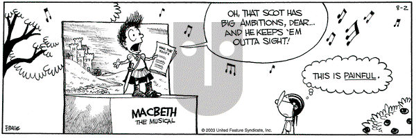 Grand Avenue on Saturday August 2, 2003 Comic Strip