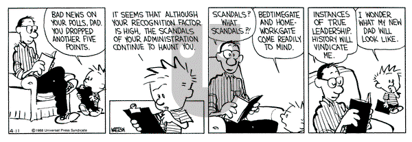 Calvin and Hobbes on Monday April 11, 1988 Comic Strip