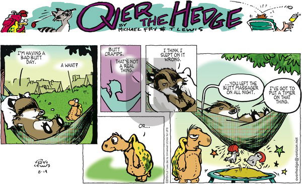 Over the Hedge on Sunday August 19, 2012 Comic Strip