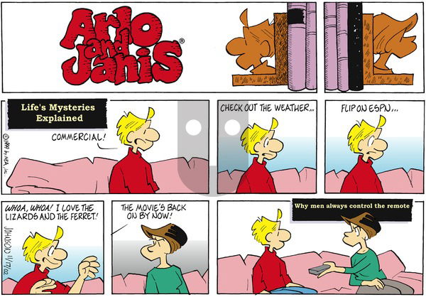 Arlo and Janis on Sunday November 17, 2002 Comic Strip