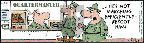 Frank and Ernest on Wednesday February 26, 2014 Comic Strip