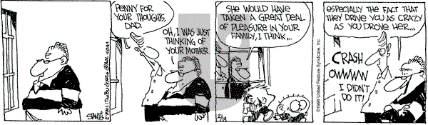 The Buckets - Monday February 19, 1996 Comic Strip