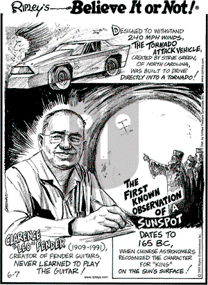 Ripley's Believe It or Not on Tuesday June 7, 2005 Comic Strip