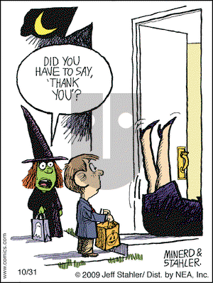 Moderately Confused on Saturday October 31, 2009 Comic Strip