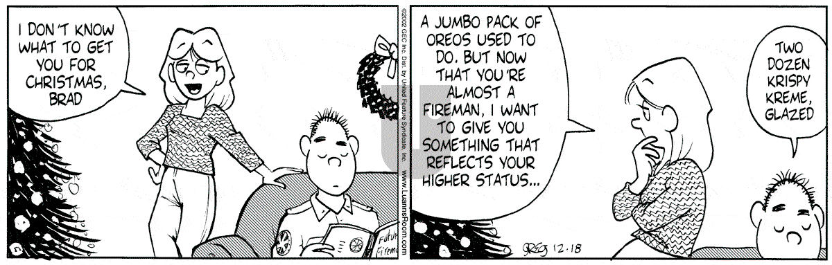 Luann - Wednesday December 18, 2002 Comic Strip