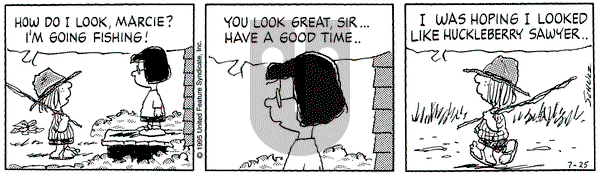 Peanuts on Tuesday July 25, 1995 Comic Strip