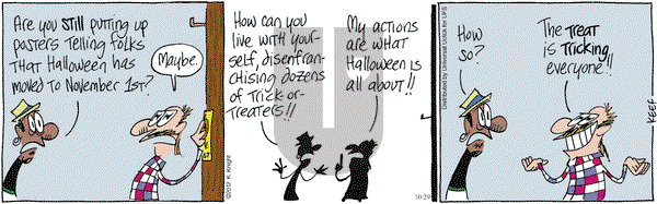 The Knight Life on Monday October 29, 2012 Comic Strip