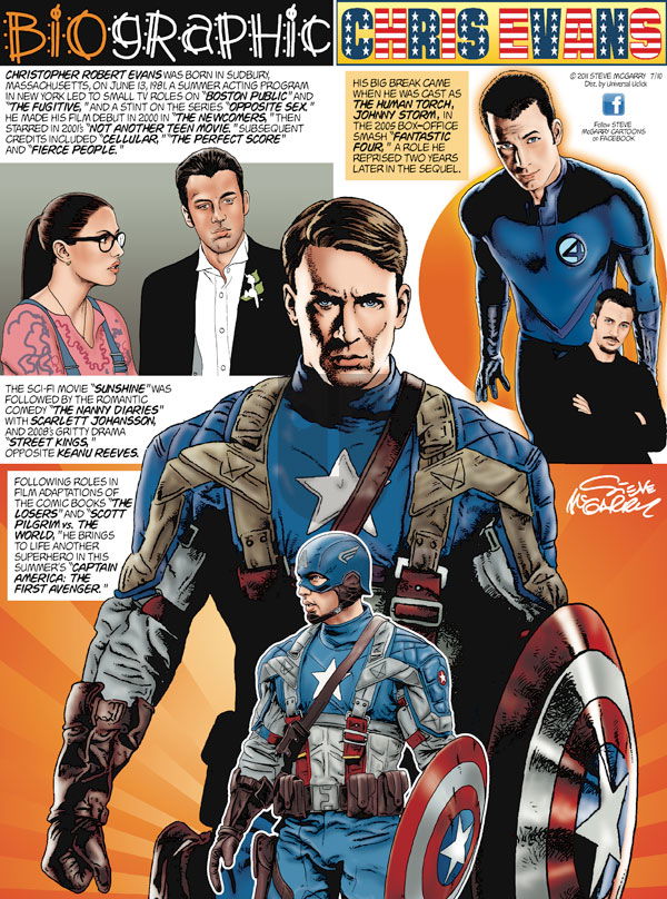 Biographic on Sunday July 10, 2011 Comic Strip