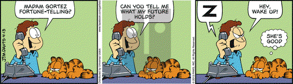 Garfield on Saturday April 13, 2013 Comic Strip