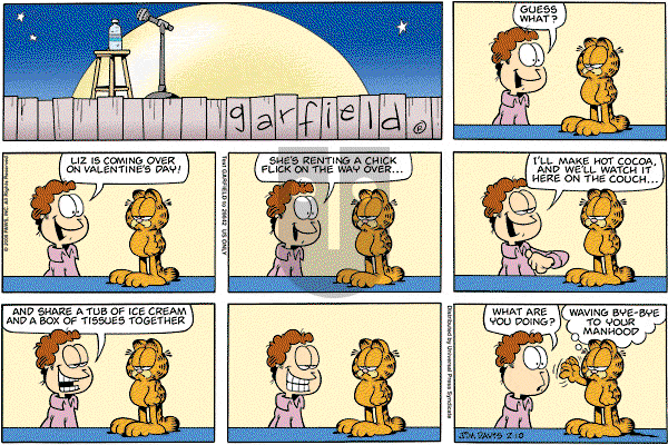 Garfield on Sunday February 10, 2008 Comic Strip