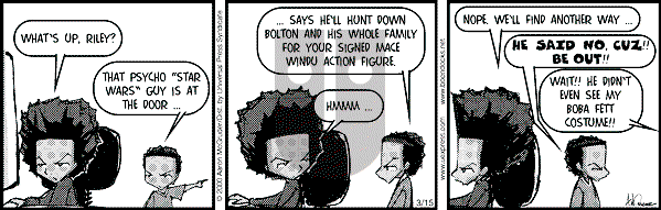 The Boondocks on Wednesday October 17, 2007 Comic Strip