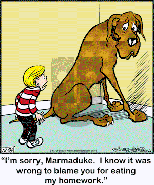 Marmaduke on Friday December 29, 2017 Comic Strip