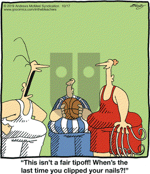 In the Bleachers on Thursday October 17, 2019 Comic Strip
