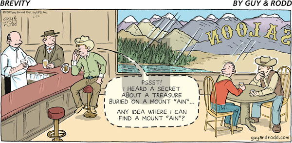 Brevity on Sunday February 22, 2009 Comic Strip