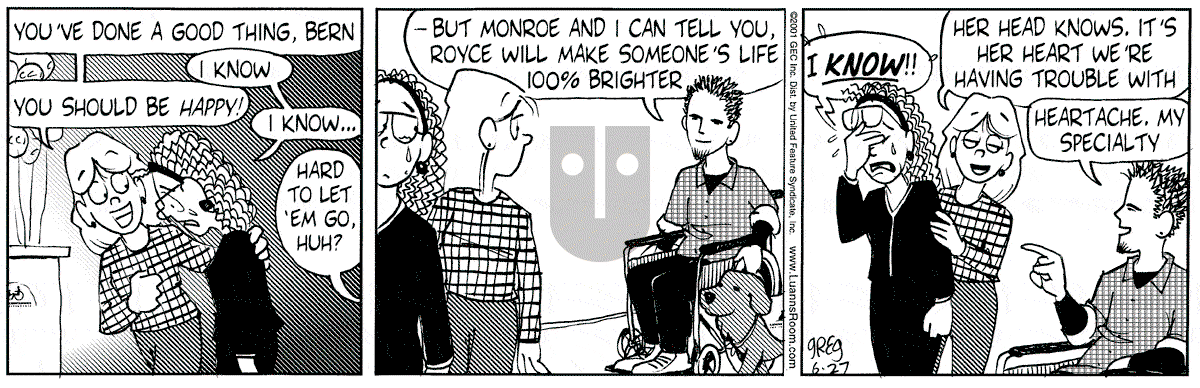 Luann - Wednesday June 27, 2001 Comic Strip