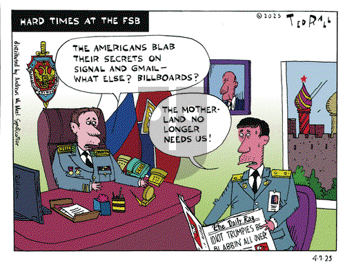 Ted Rall on Monday April 7, 2025 Comic Strip