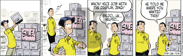 Baldo on Monday November 18, 2013 Comic Strip