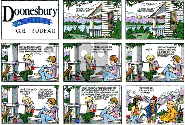 Doonesbury on Sunday September 8, 1985 Comic Strip