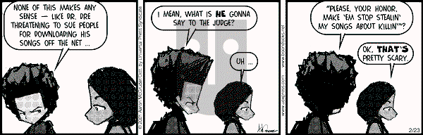 The Boondocks on Friday September 26, 2008 Comic Strip