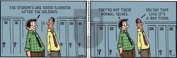 Grand Avenue on Thursday January 4, 2018 Comic Strip