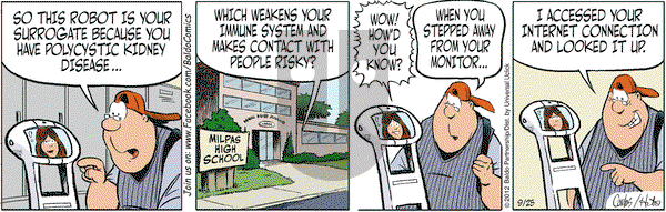 Baldo on Tuesday September 25, 2012 Comic Strip