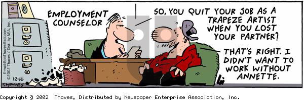 Frank and Ernest on Monday December 16, 2002 Comic Strip