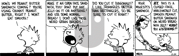 Calvin and Hobbes - Saturday December 24, 1988 Comic Strip