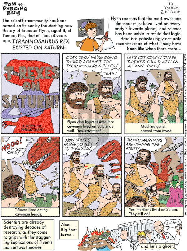 Tom the Dancing Bug on Friday March 19, 2010 Comic Strip