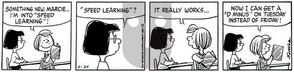 Peanuts on Monday May 24, 1982 Comic Strip