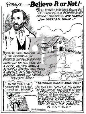 Ripley's Believe It or Not on Friday December 26, 1997 Comic Strip