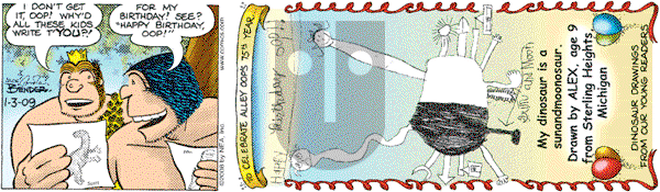 Alley Oop on Saturday January 3, 2009 Comic Strip
