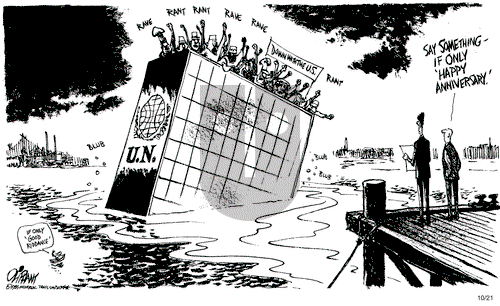 Pat Oliphant on Monday October 21, 1985 Comic Strip